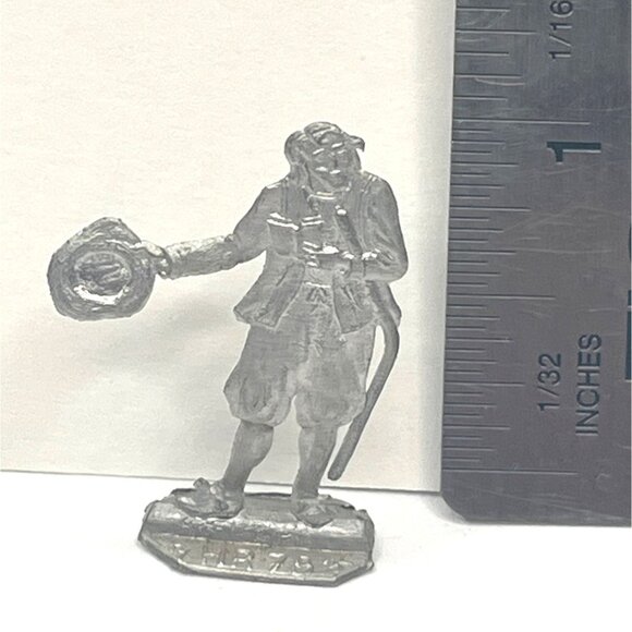 Set Of 10 Vintage Pewter Miniature Figurines With Colonial Theme 61d - Picture 2 of 11